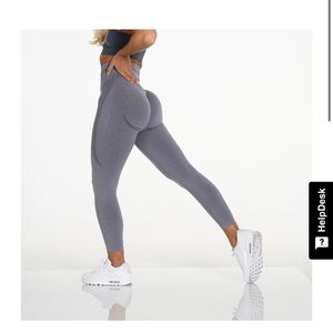 NVGTN grey contour seamless leggings.